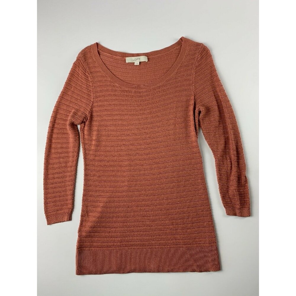 Ann Taylor Rust‎ Crew Neck Sweater